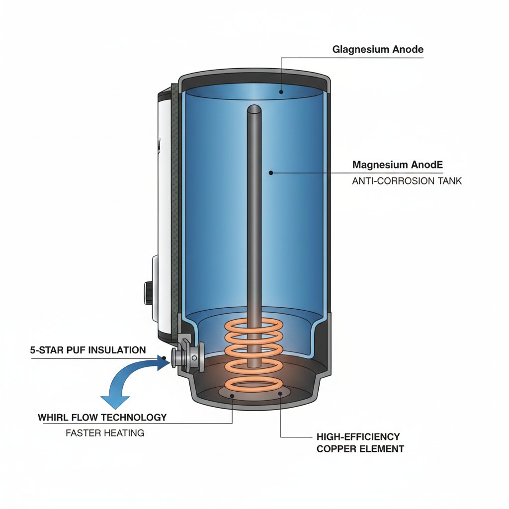 Usha Hydro-Shield 25L Geyser - Image 2