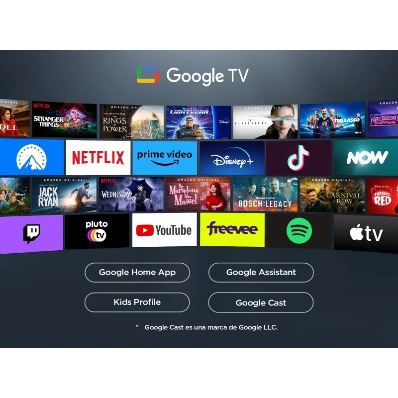 TCL 55P6K 4K Ultra HD Google TV | 55-inch (139 cm) Smart Display | Midnight Black - Image 5